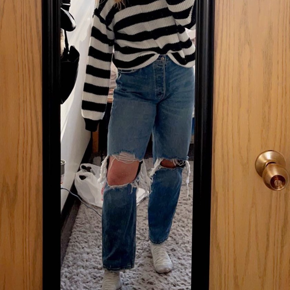Abercrombie The Dad High Rise Curve Love Jean